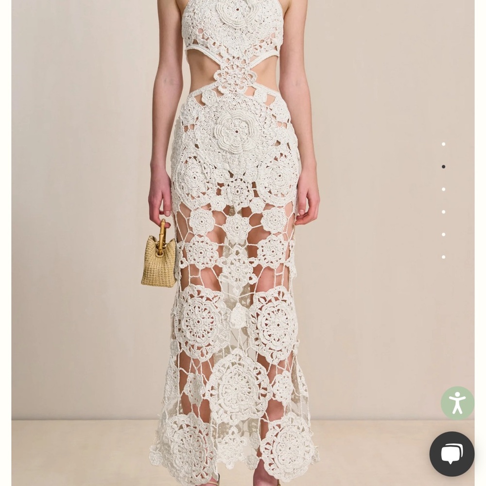 Cult Gaia Accalia crochet gown SMALL - worn once